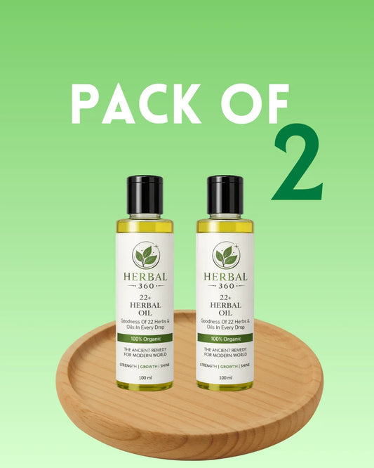 22+ Herbal Oil (100ml) - Pack of 2 (RECOMMENDED) Extra 11% OFF - Herbal 360 