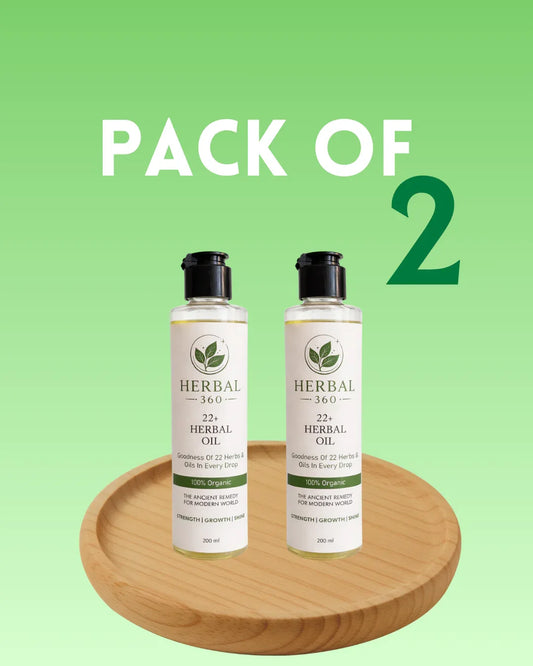 22+ Herbal Oil (200ml) - Pack of 2 (RECOMMENDED) Extra 11% OFF - Herbal 360 